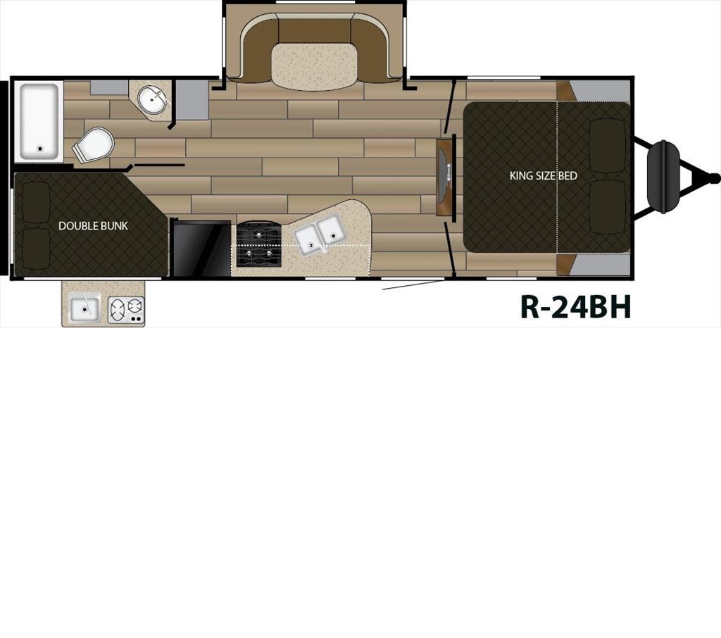 2016 CRUISER RV VIEWFINDER V24BH, , floor-plans-day image number 0